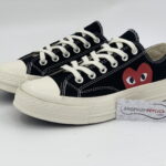 Giày Converse CDG đen cổ thấp replica