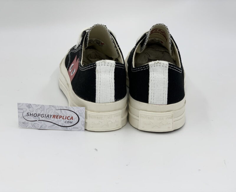 Giày Converse CDG đen cổ thấp replica