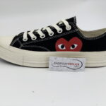 Giày Converse CDG đen cổ thấp replica