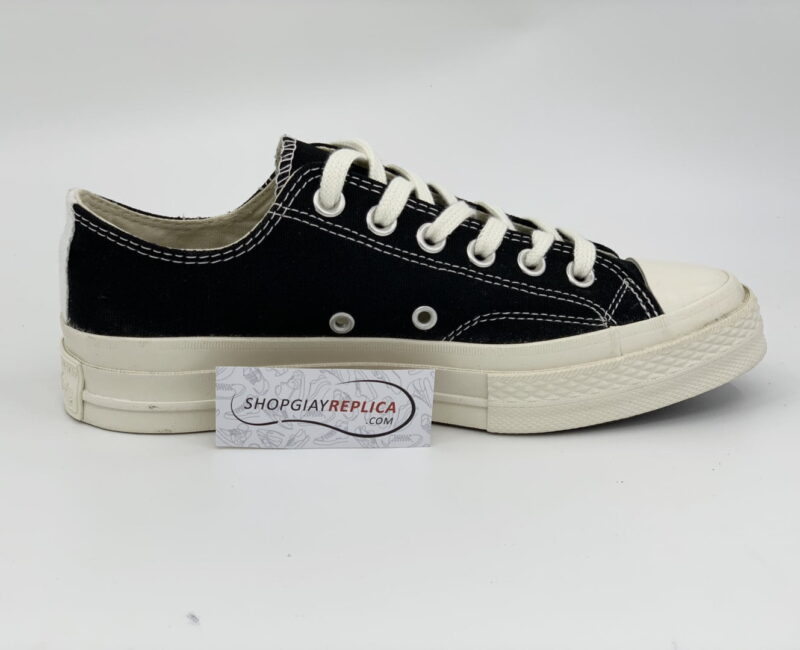Giày Converse CDG đen cổ thấp replica
