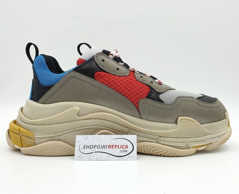 Giày Balenciaga Triple S xanh đỏ replica 1:1