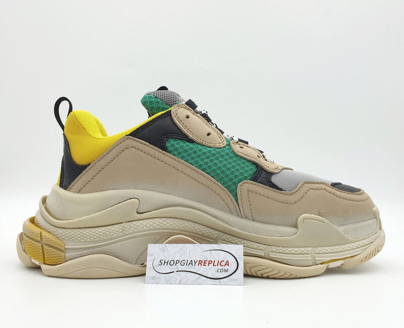 giay balenciaga triple s xanh vang replica 1:1