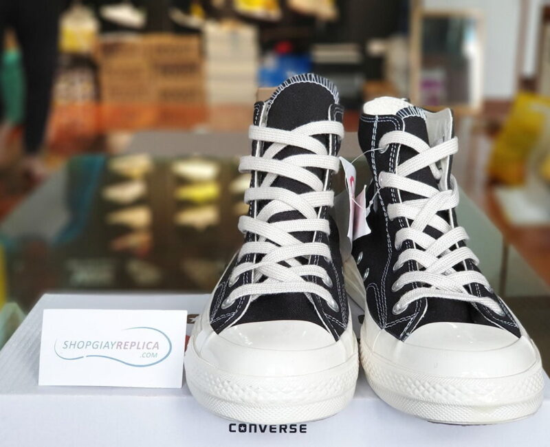 giày converse cdg den co cao replica