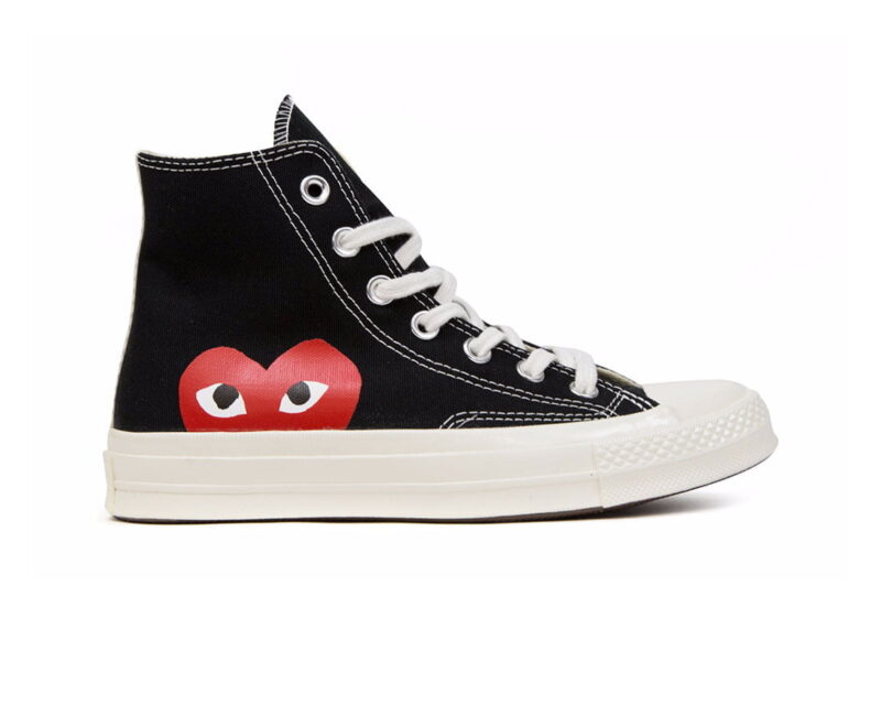giày converse tim cao den replica