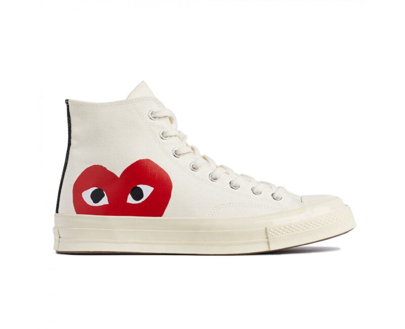 giày converse tim trang cao replica