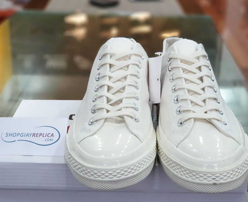 giày converse tim thấp trắng replica