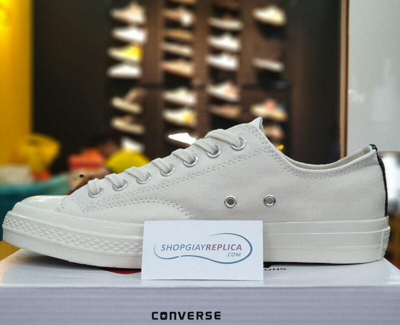giày converse play white low replica