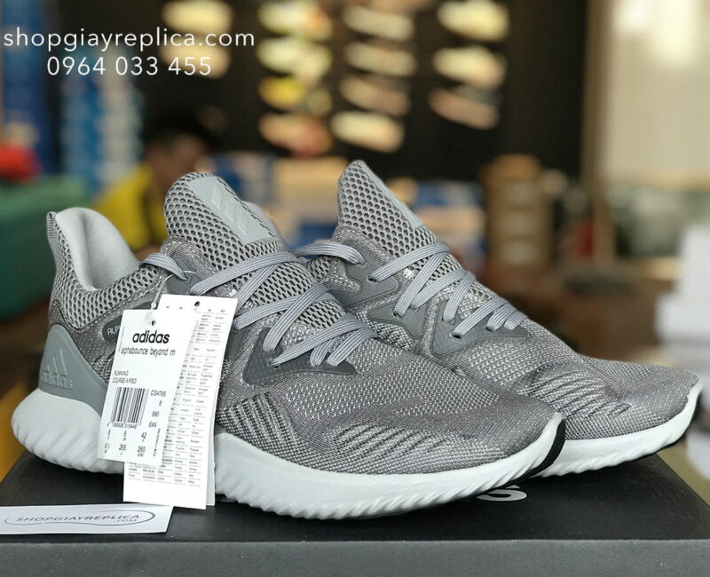 giày adidas alphabounce full grey replica