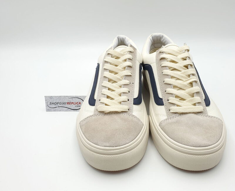 giày vans old skool trang soc xanh replica
