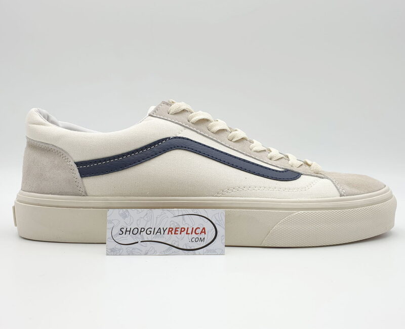 giày vans old skool trang soc xanh replica