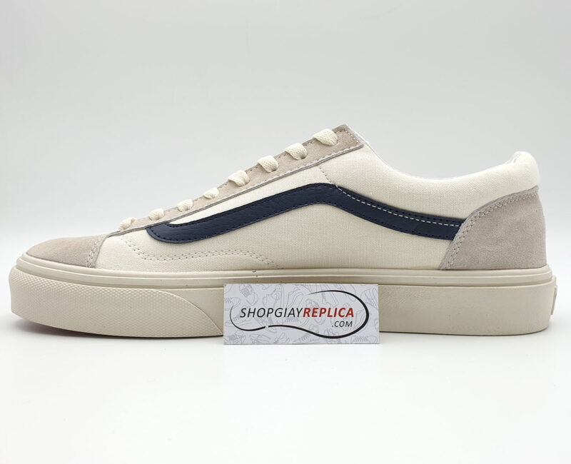 giày vans old skool trang soc xanh replica