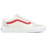 Vans Old Skool trắng sọc đỏ