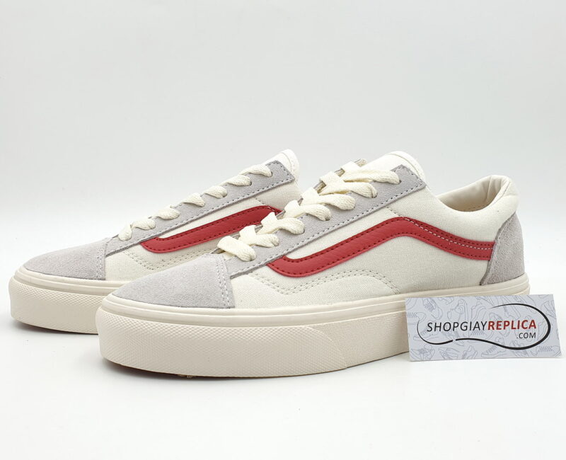 giày vans old skool trang soc do replica
