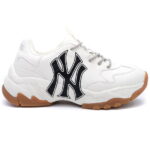 Sneaker MLB NY trắng chữ đen