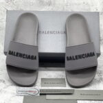 dép balenciaga pool slide grey