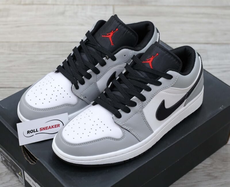 dấu swoosh nike jordan light smoke grey