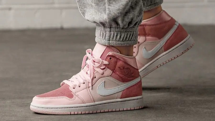 Phối đồ giày nike jordan 1 mid digital Pink