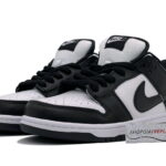 nike dunk black white