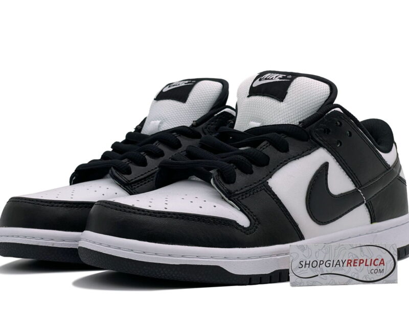 nike dunk black white