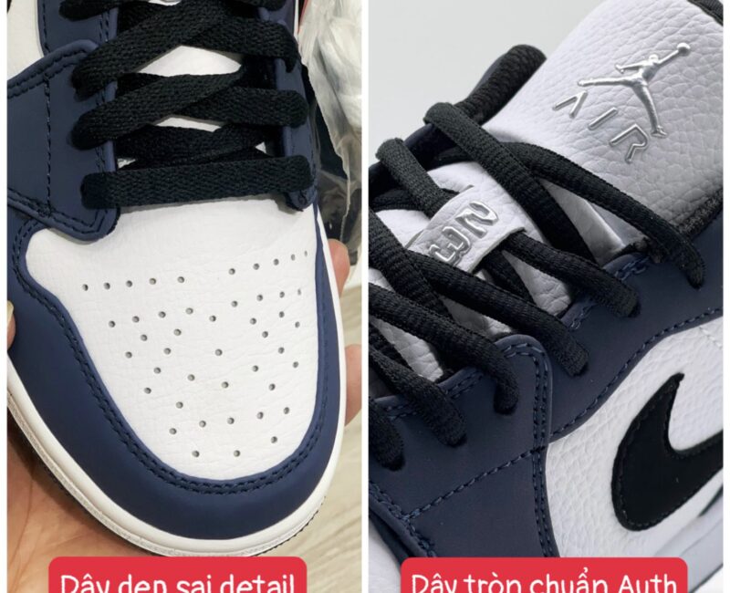 phân biệt giày jordan 1 low navy rep 1:1