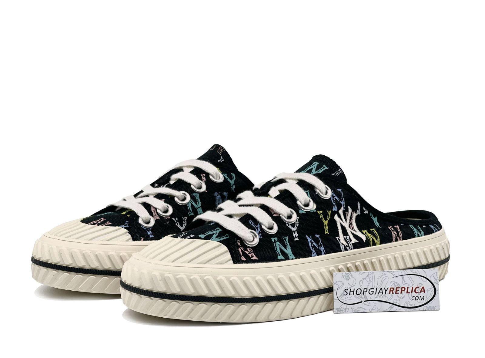 giày Mlb Mule Monogram Ny Replica