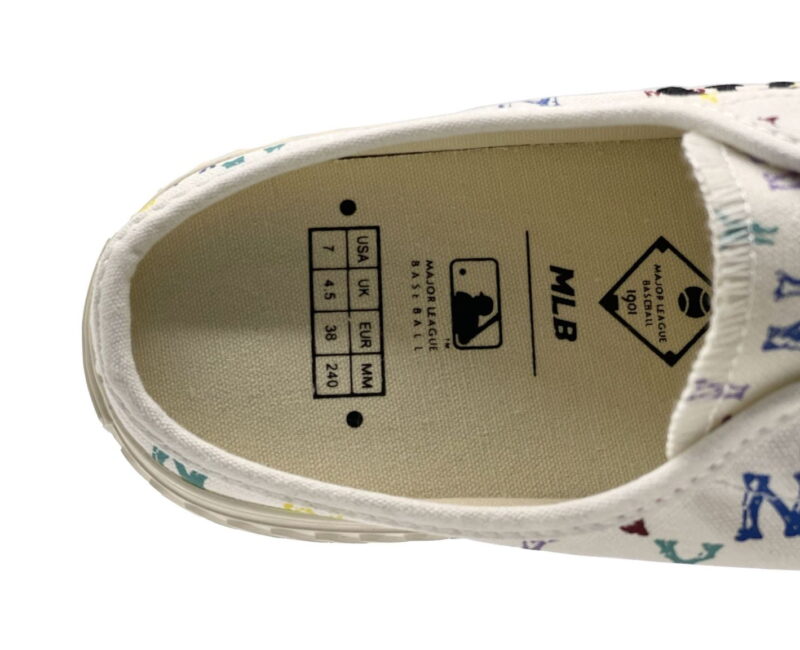 mlb mule monogram white