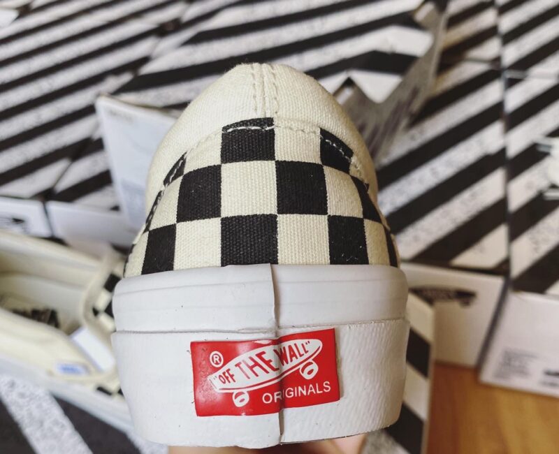 Gót giày Vans Vault Checkerboard Slip On 2021
