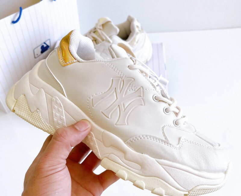sneaker mlb ny gold hologram metallic