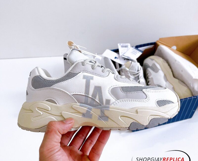 Giày MLB BigBall Chunky Lite LA Dodgers Grey Rep 1:1