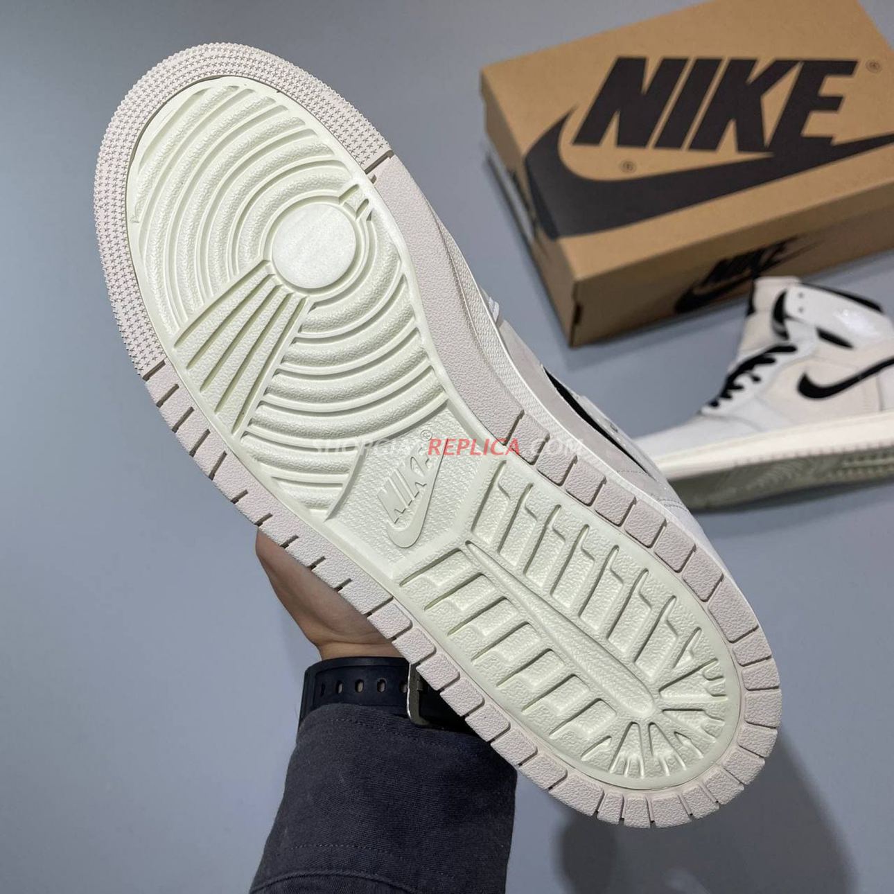 Giày Nike Air Jordan 1 Zoom Air Summit White Black rep 1:1