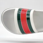 Dép Gucci Web Slide Sandal White Like Auth