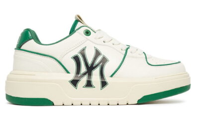 Giày MLB Chunky Liner New York Yankees White Green Chuẩn 95% Auth