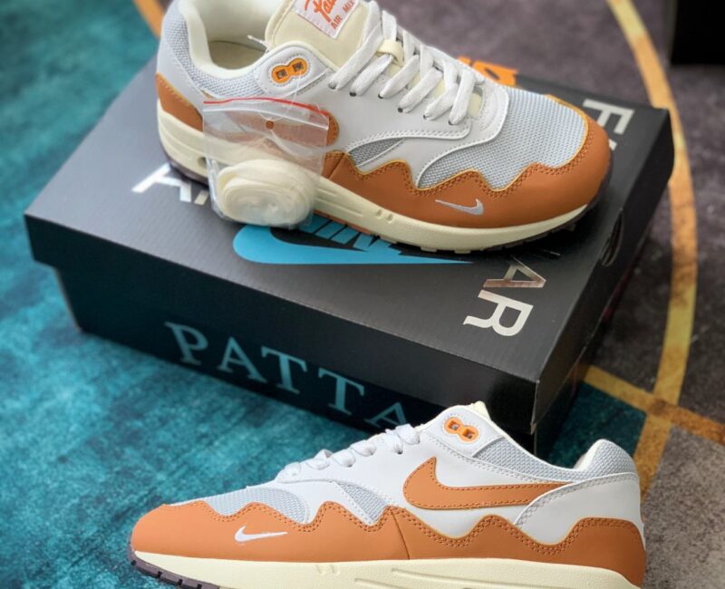 Giày Nike Air Max 1 x Patta Waves ‘Monarch’ rep 1:1 Like Auth màu cam