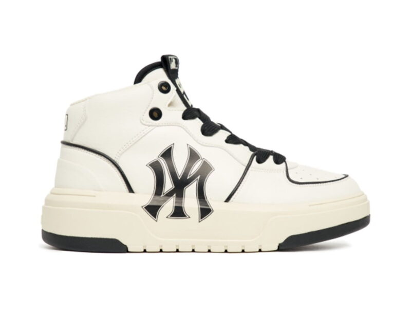 Giày MLB Chunky Liner High New York Yankees White Black