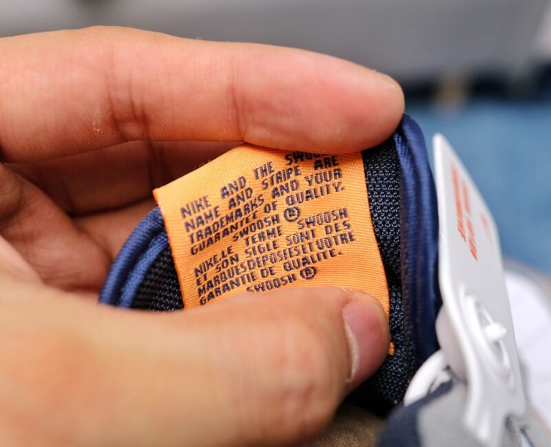Giày Nike Air Force 1 Cool Grey Xám Gót Cam rep 1:1