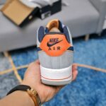 Giày Nike Air Force 1 Cool Grey Xám Gót Cam rep 1:1