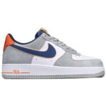 giày nike air force 1 xám gót cam