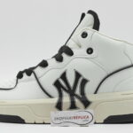 Giày MLB Chunky Liner High New York Yankees White Black