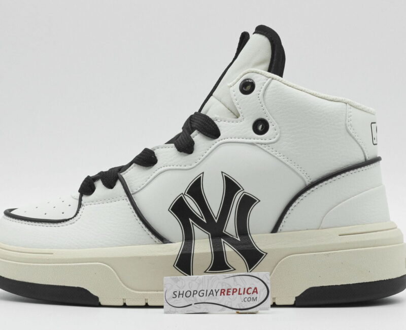 Giày MLB Chunky Liner High New York Yankees White Black