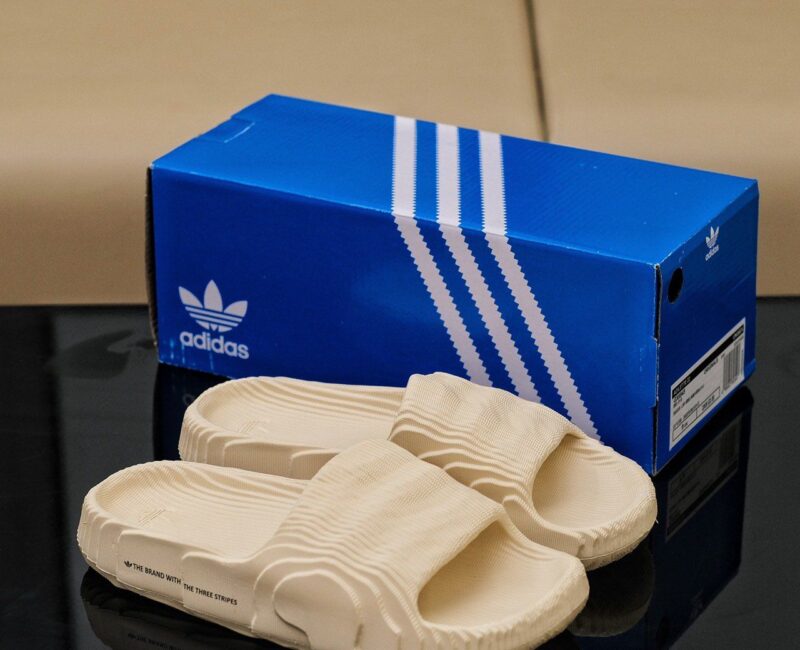 Dép Adidas Adilette 22 Slides ‘Grey’ xám rep 1:1