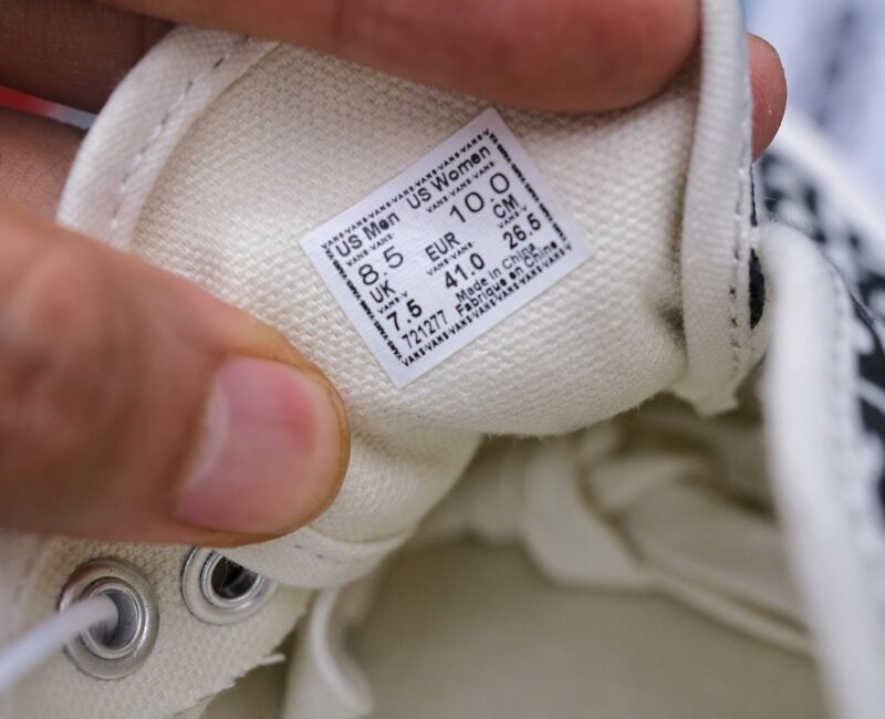 tem Giày Vans Comme des Garçons x OG Authentic LX ‘CDG Print Blanc De Blanc’ Like Auth