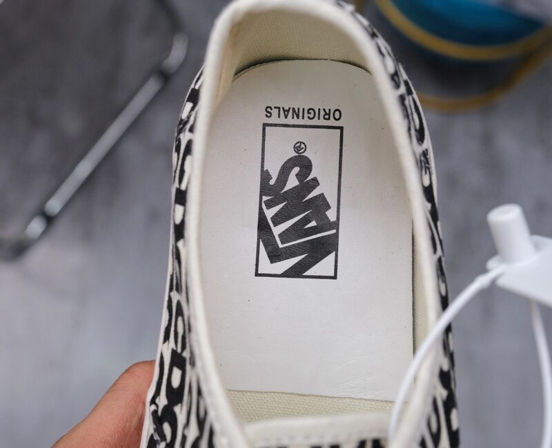 lót Giày Vans Comme des Garçons x OG Authentic LX ‘CDG Print Blanc De Blanc’ Like Auth