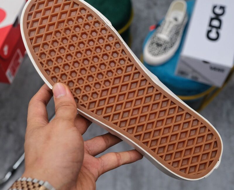 đế Giày Vans Comme des Garçons x OG Authentic LX ‘CDG Print Blanc De Blanc’ Like Auth
