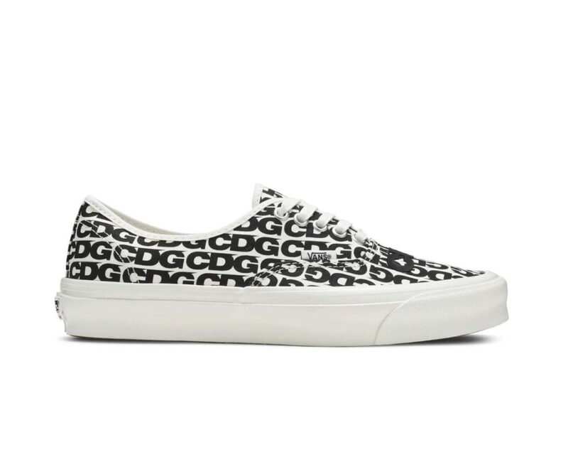 Giày Vans Comme des Garçons x OG Authentic LX ‘CDG Print Blanc De Blanc’ Like Auth