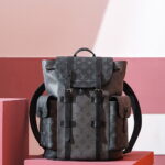 Balo Louis Vuitton Christopher MM Monogram Eclipse Siêu Cấp