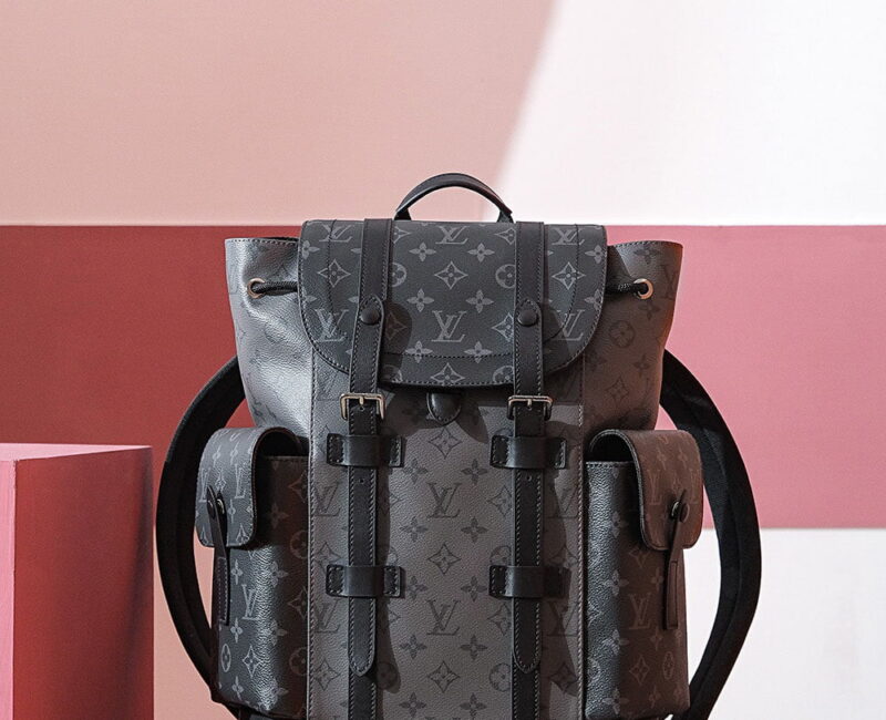 Balo Louis Vuitton Christopher MM Monogram Eclipse Siêu Cấp