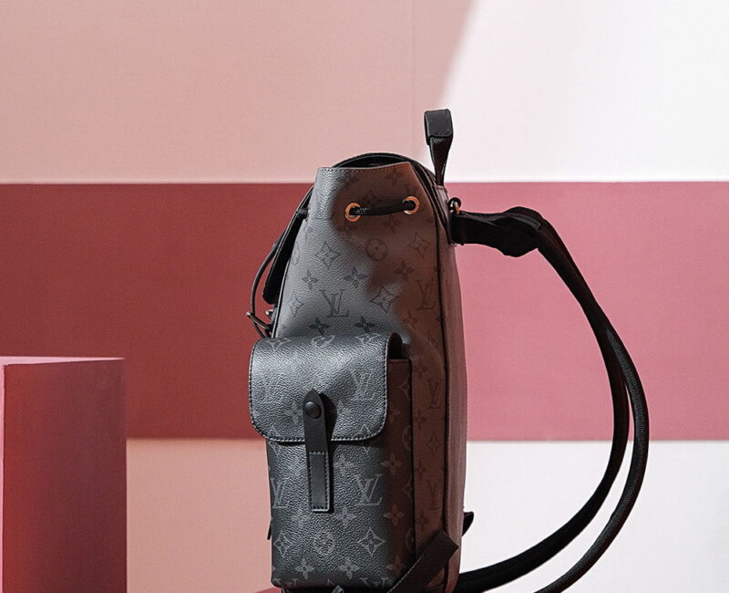 Balo Louis Vuitton Christopher MM Monogram Eclipse Siêu Cấp