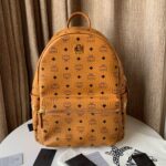 Túi Balo MCM Stark Side Studs Visetos màu Cognac