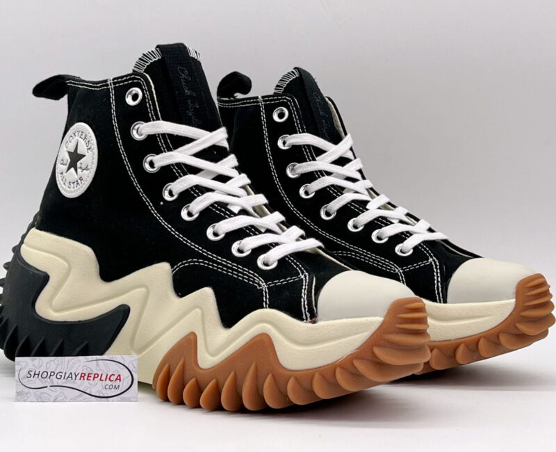 Giày Converse Run Star Motion High Cao Cổ màu Black Gum Honey
