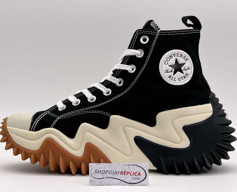 Giày Converse Run Star Motion High Cao Cổ màu Black Gum Honey